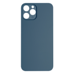 Back Glass Compatible for iPhone 12 Pro Max (Large Camera Hole) (Aftermarket) - Blue